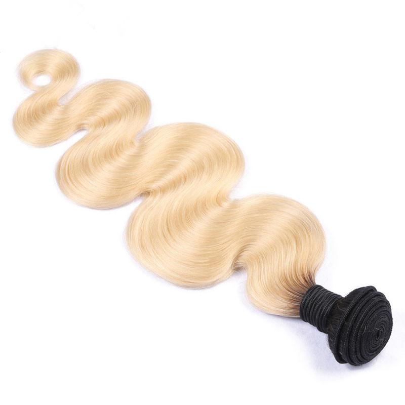 1b/613 Blonde Brazilian Virgin Human Hair 3 Bundles Body Wave - pegasuswholesale