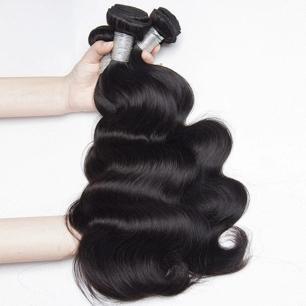 NEW HD Swiss Lace 13X4 Lace Frontal Closure With 3 Bundles Body wave - pegasuswholesale