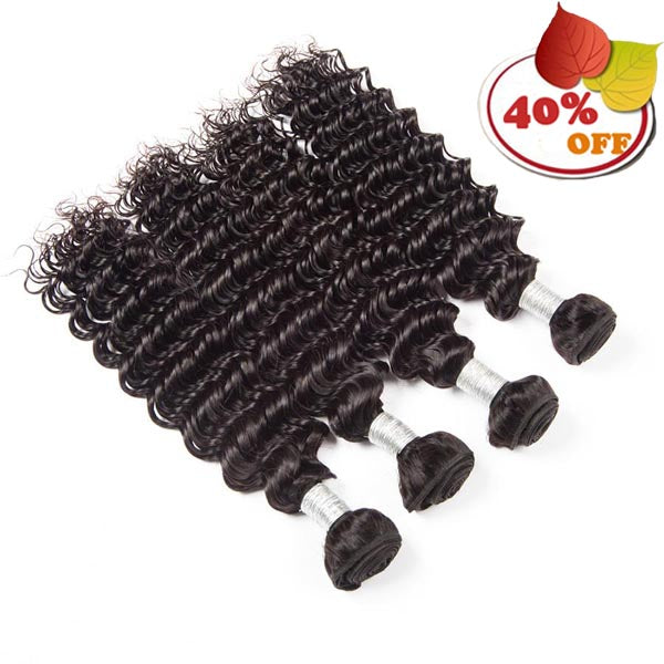 Deep Wave Brazilian Human Hair 3 Bundles - pegasuswholesale