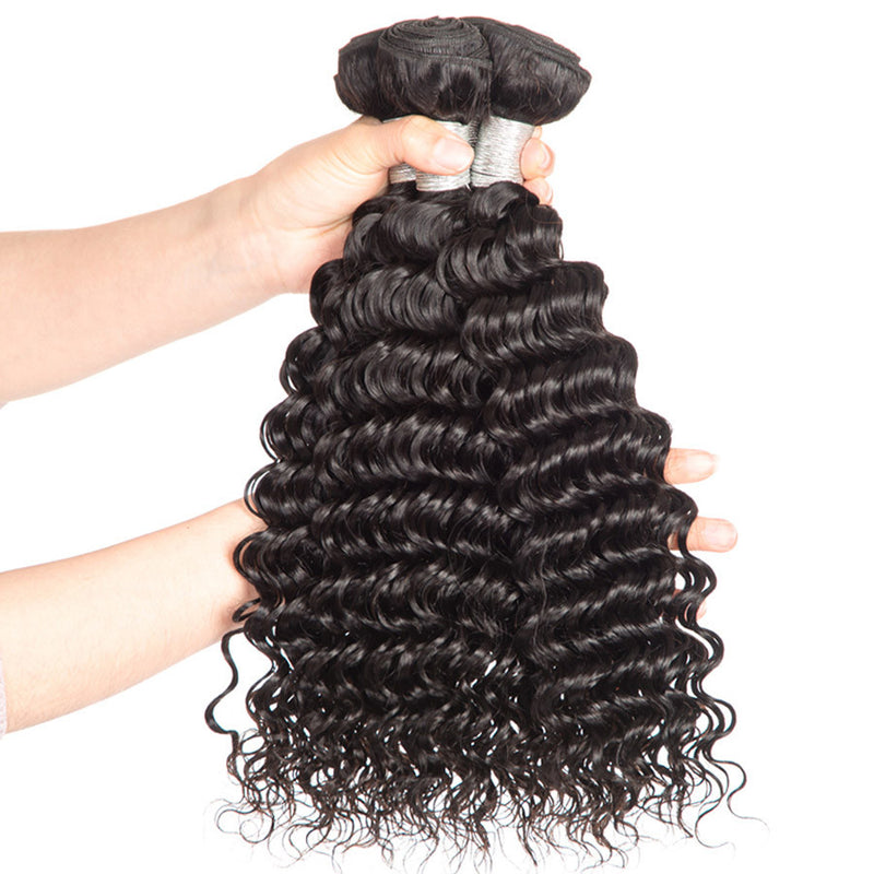 9A Brazilian Virgin Hair 1 Bundle Deep Wave - pegasuswholesale