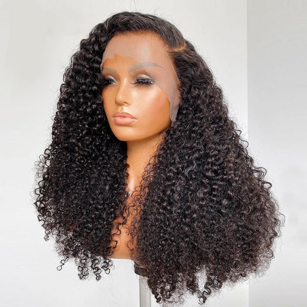 13x6 Transparent Lace Frontal Wigs Kinky Curly Hair 5x5 6x6 Closure Wigs - pegasuswholesale
