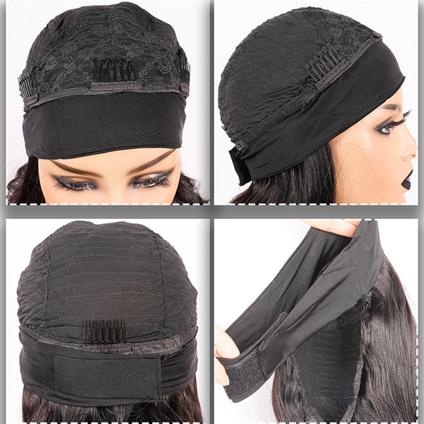 Kinky Straight Headband Wig Human Hair Glueless Scarf Wig Brazilian 【PWHKS01】 - pegasuswholesale