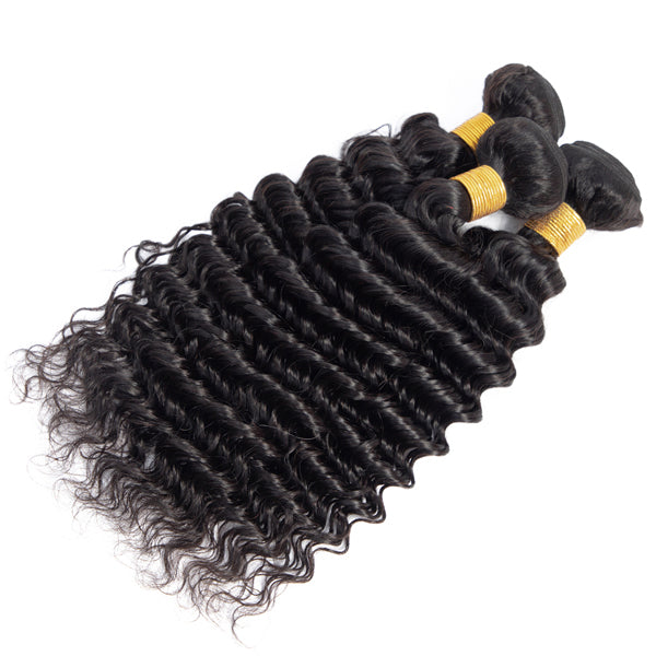10A deep wave bundles sale cambodian virgin hair weave - pegasuswholesale