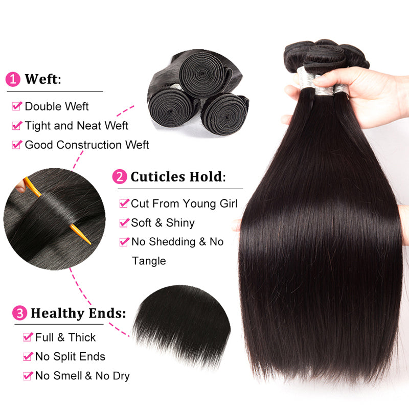 Deal 6 Bundles With 2 Closure 9A Human Hair - pegasuswholesale