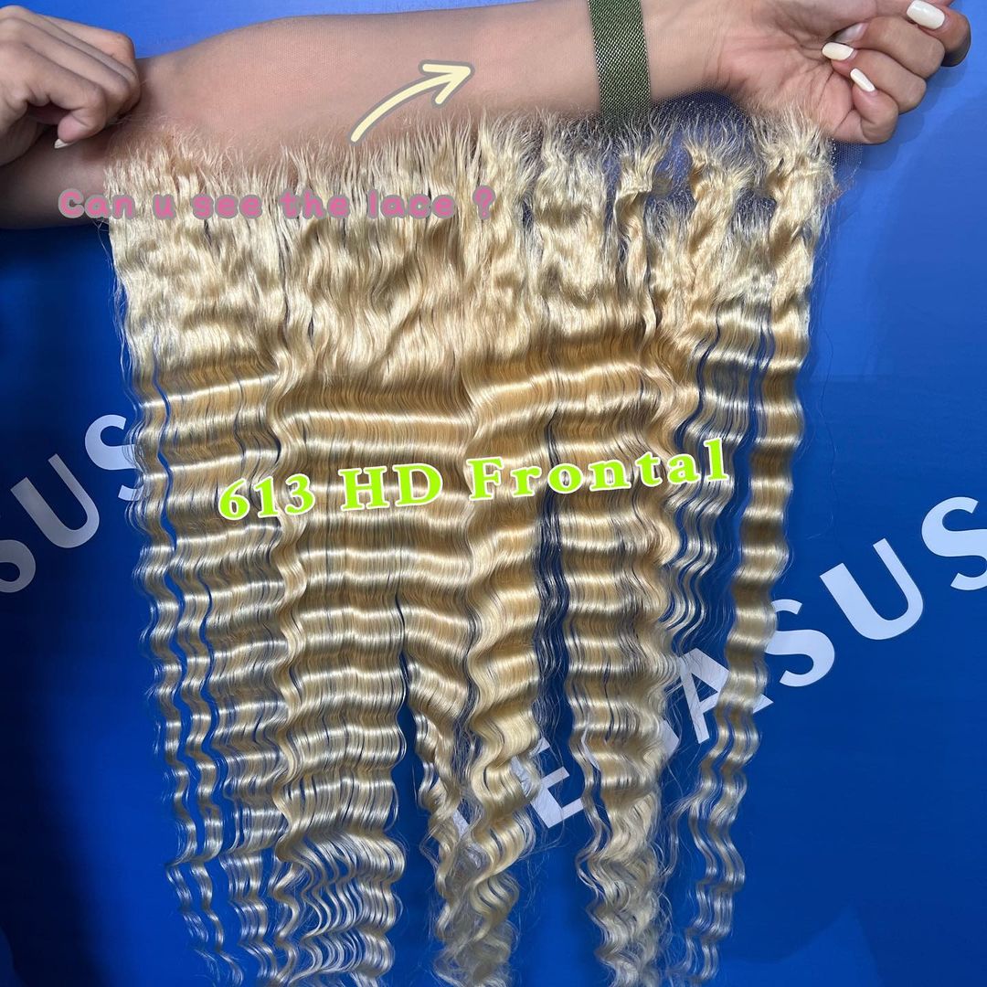 613 Color 13x4 13x6 HD Swiss Lace Frontal Deep Wave - pegasuswholesale