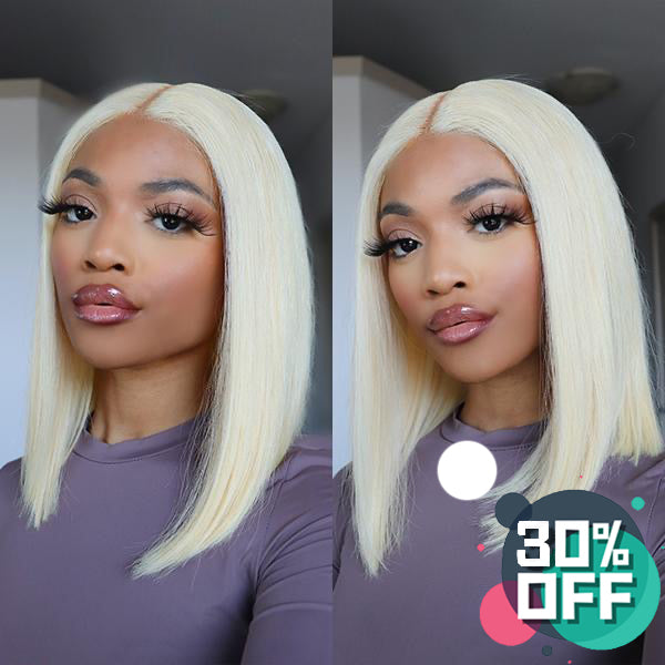 #613 Blonde Short Bob Lace Front Wig 150% Density 【PEG016】 - pegasuswholesale