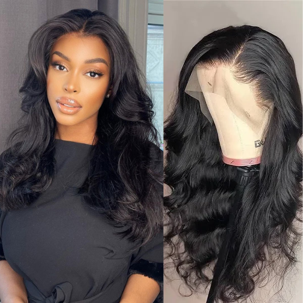 Transparent Lace Frontal Wig 13x4 Body Wave 150% 180% - pegasuswholesale