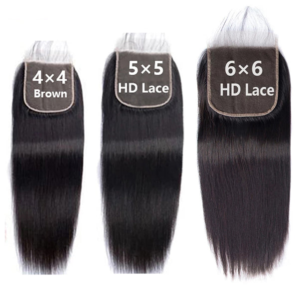Wholesale 5PCS  Brazilian Virgin Human Hair Transparent Lace Closure Frontal Body Wave