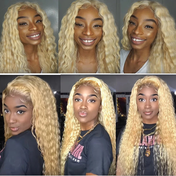 613 Blonde 4X4 Transparent Lace Closure - pegasuswholesale