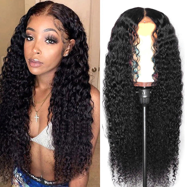 4x4 5x5 HD Lace Closure Wig Deep Wave 150% 180% Density - pegasuswholesale