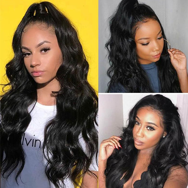 Transparent Lace Frontal Wig 13x4 Body Wave 150% 180% - pegasuswholesale