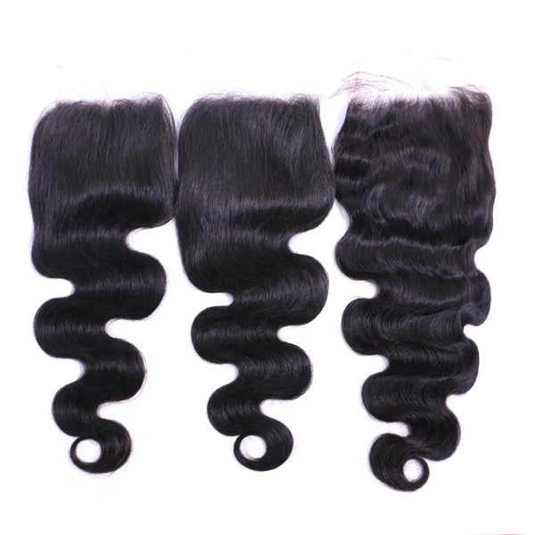 Wholesale 5PCS Body Wave HD Swiss Lace Closure Brazilian Human Hair - pegasuswholesale
