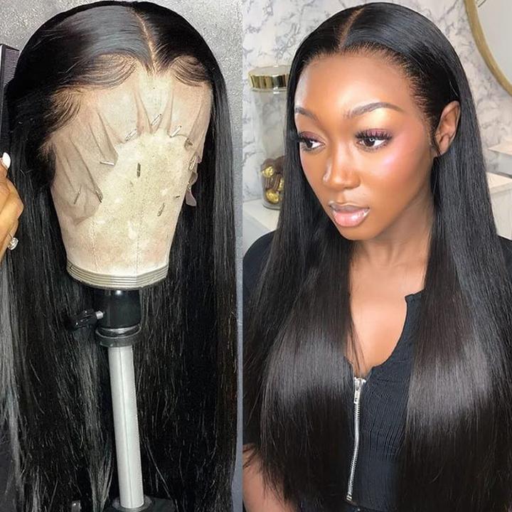 13x4 Transparent Lace Frontal Wig Straight 150% 180% - pegasuswholesale