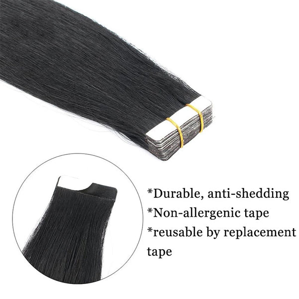 Tape In Hair Extensions 10A Grade Straight