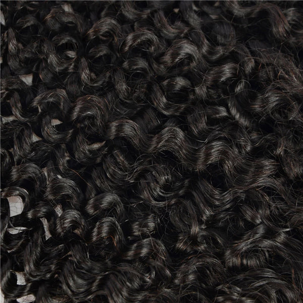 13X6 Transparent Lace Frontal With 2/3/4 Bundles Curly Human Hair - pegasuswholesale
