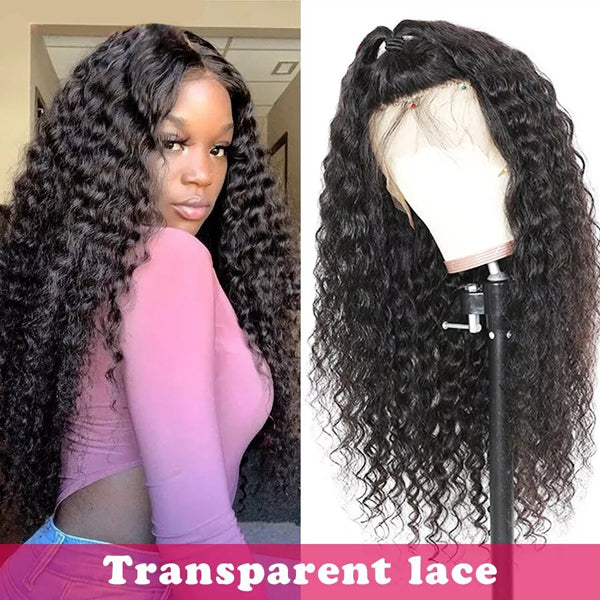 13x6 Transparent Lace Frontal Wigs Deep Wave Hair  6x6 Closure Wigs - pegasuswholesale