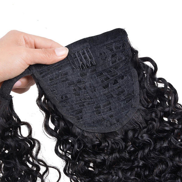 Deep Wave Ponytail Hair Extension Clip in Hairpiece - pegasuswholesale