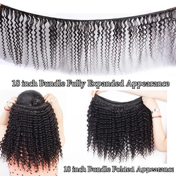 13X6 Transparent Lace Frontal With 2/3/4 Bundles Deep Wave Human Hair - pegasuswholesale