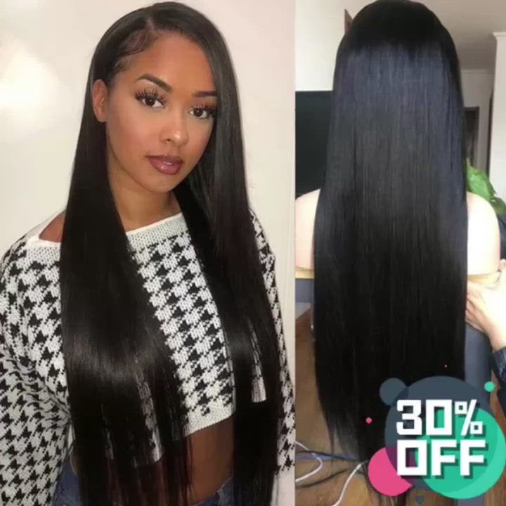 Silky Straight Brazilian Human Hair Wig (Full lace wig/Lace front wig/360 lace wig) - pegasuswholesale