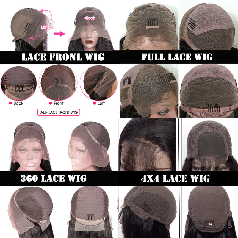 13*4 Natural Wave Virgin Hair Wig  (Full lace wig/Lace front wig/360 lace wig) - pegasuswholesale