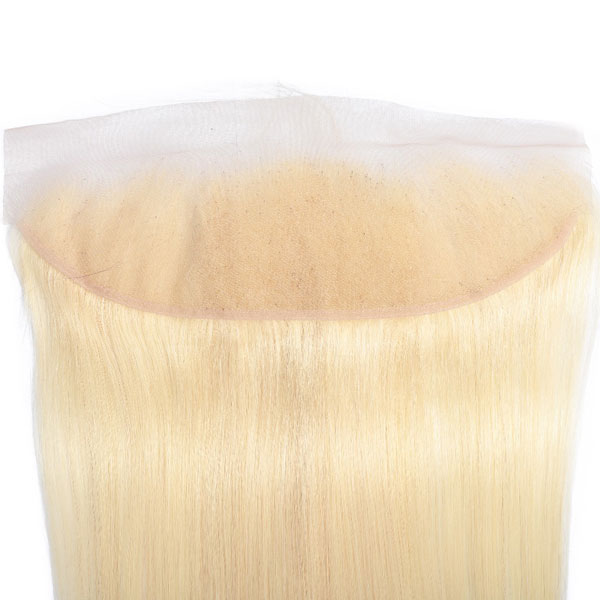 #613 Blonde Straight Ear to Ear 13x4 Lace Frontal preplucked - pegasuswholesale