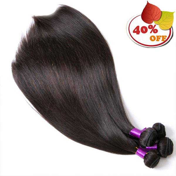 1 Bundle 8A Straight 100% Human Hair Bundles Natural Color - pegasuswholesale