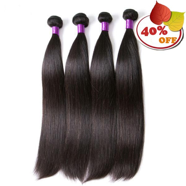 Brazilian Straight Hair Extension 8-30 Inch Natural Color 4 Pieces - pegasuswholesale