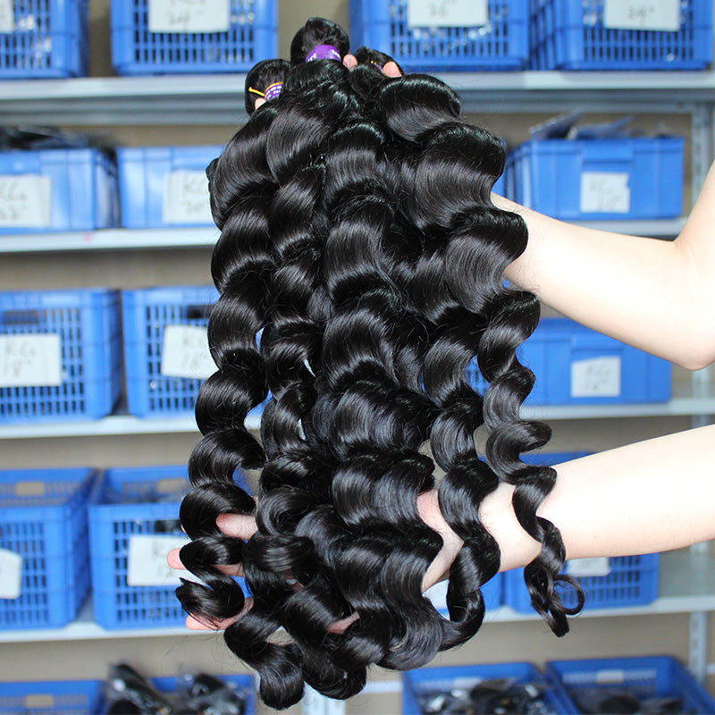 Brazilian Hair Weave 9A Loose Wave Bundles 3/4pcs/Lot - pegasuswholesale