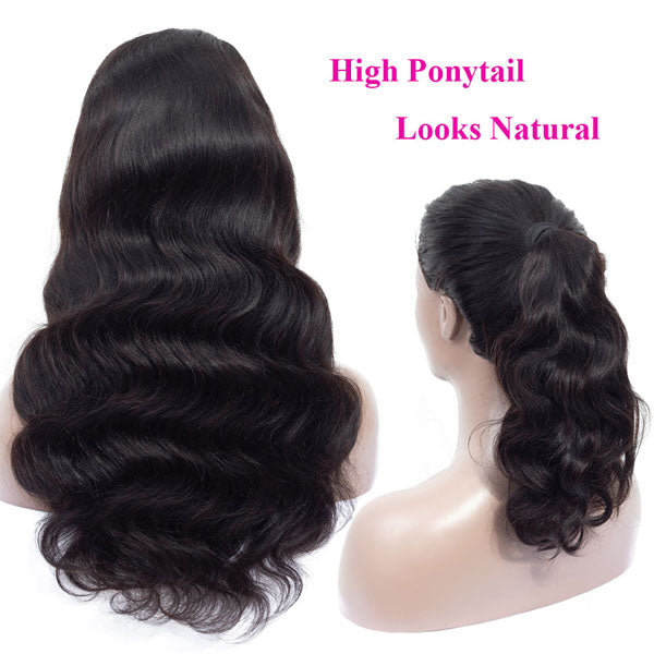 4x4 Lace Closure Wigs  Body Wave 180% 150% Density Brazilian Hair - pegasuswholesale