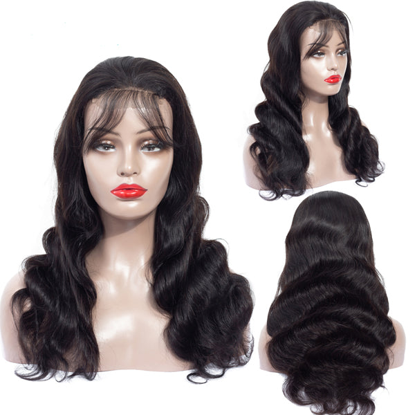 4x4 Lace Closure Wigs  Body Wave 180% 150% Density Brazilian Hair - pegasuswholesale