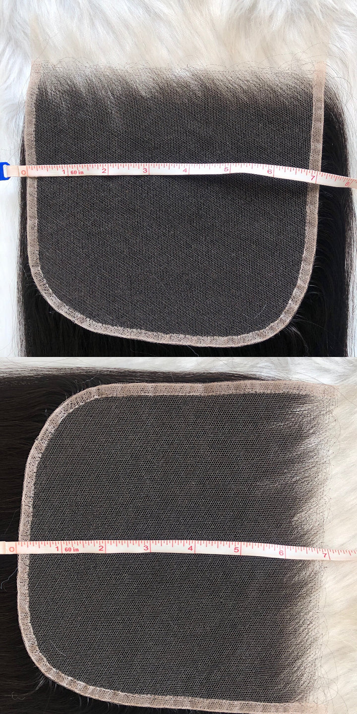 7x7 Straight HD Swiss Lace Closure - pegasuswholesale