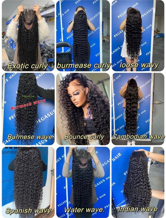 5 Wigs Deal 13x4 hd 150% density natural color human hair - pegasuswholesale