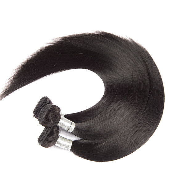 2 Bundles Indian Straight Hair Bundles 100% Human Hair Remy Hair Extensions - pegasuswholesale