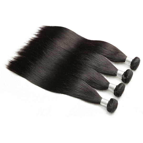 2 Bundles Indian Straight Hair Bundles 100% Human Hair Remy Hair Extensions - pegasuswholesale