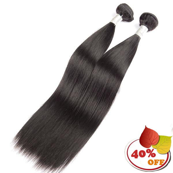2 Bundles Indian Straight Hair Bundles 100% Human Hair Remy Hair Extensions - pegasuswholesale