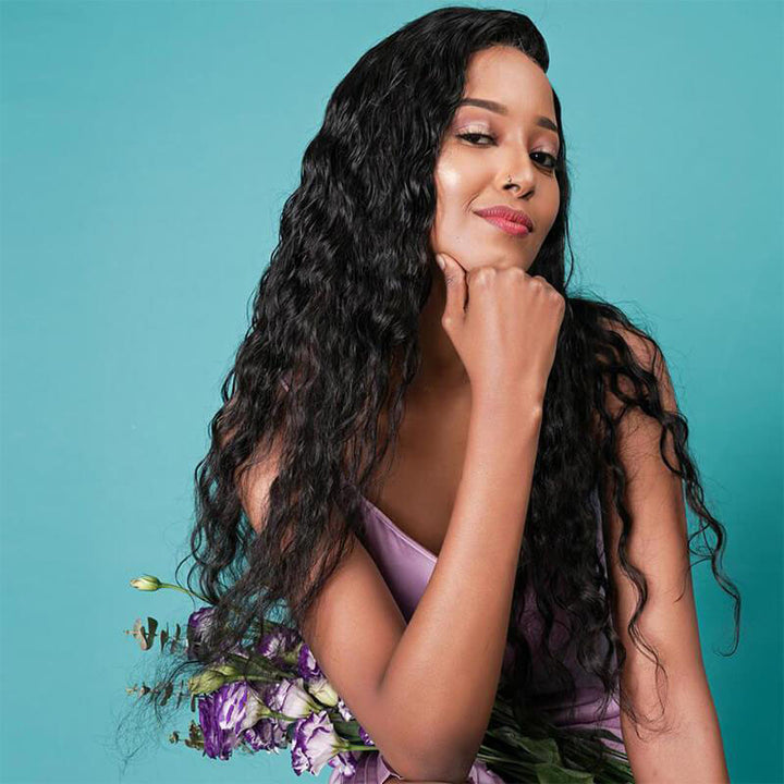 13X6 Transparent Lace Frontal With 2/3/4 Bundles Water Wave Human Hair - pegasuswholesale